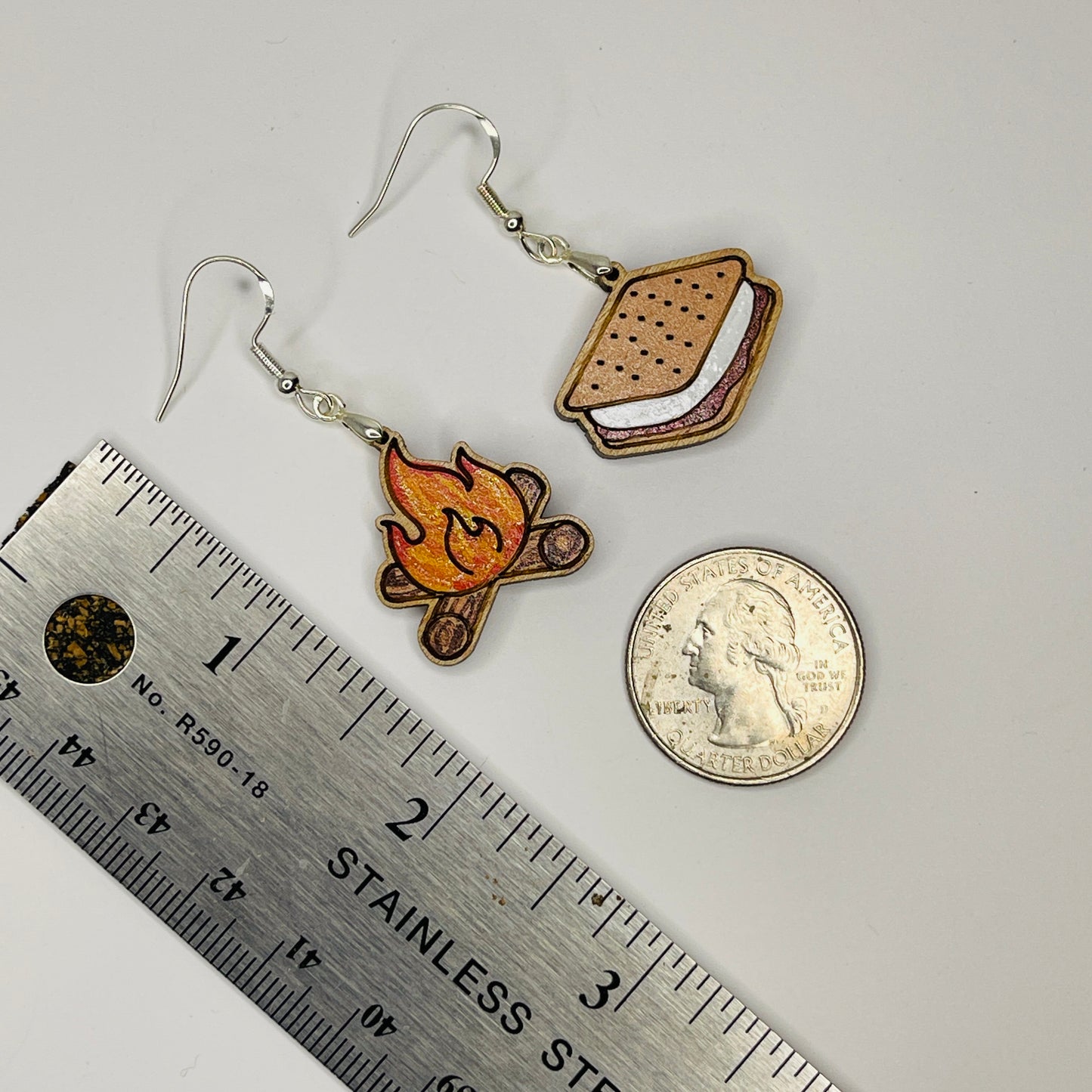 S'more and Campfire Earrings