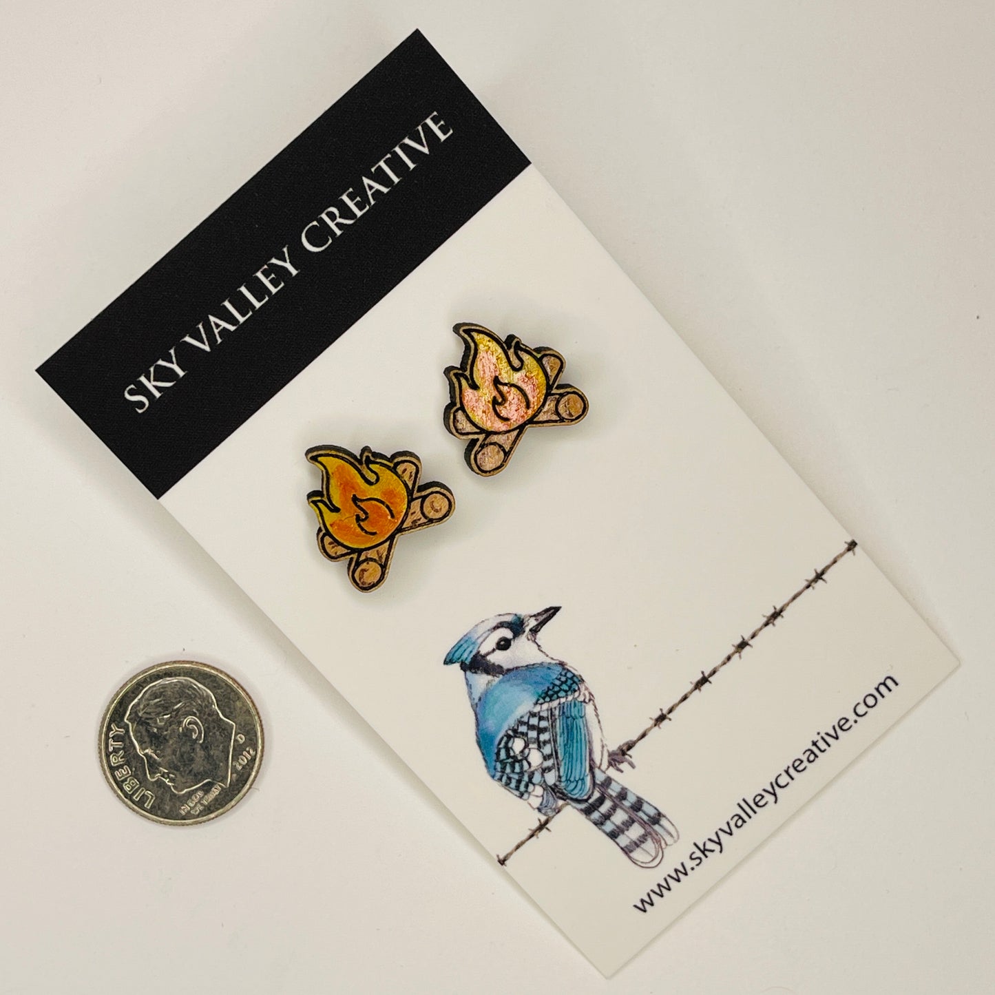 Campfire Post Earrings