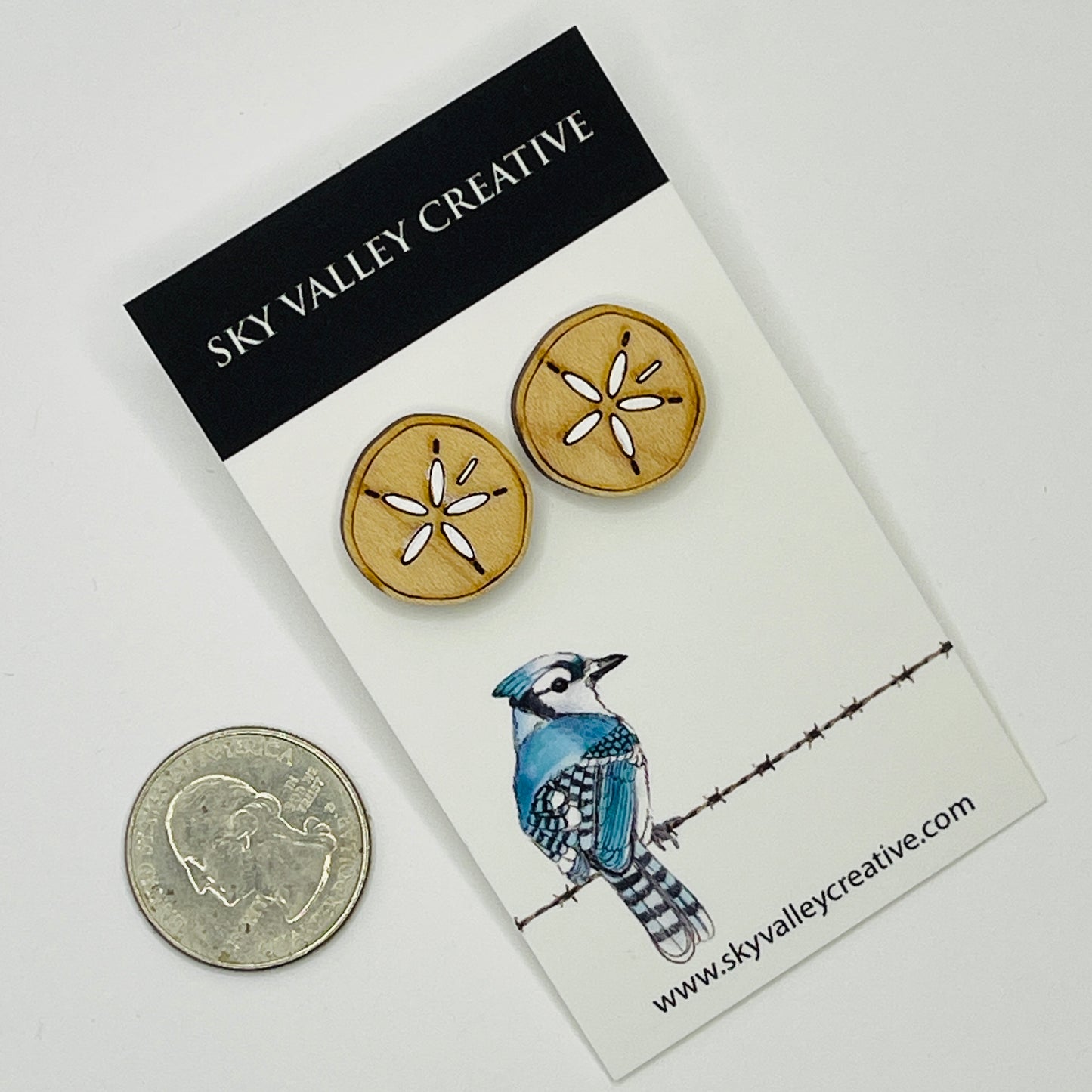 Sand Dollar Post Earrings