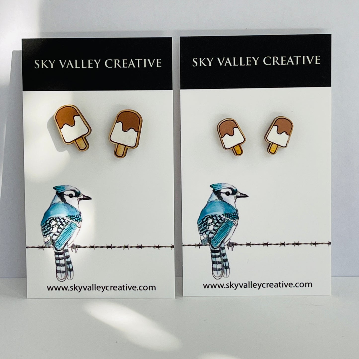 Ice Cream Bar Post Earrings