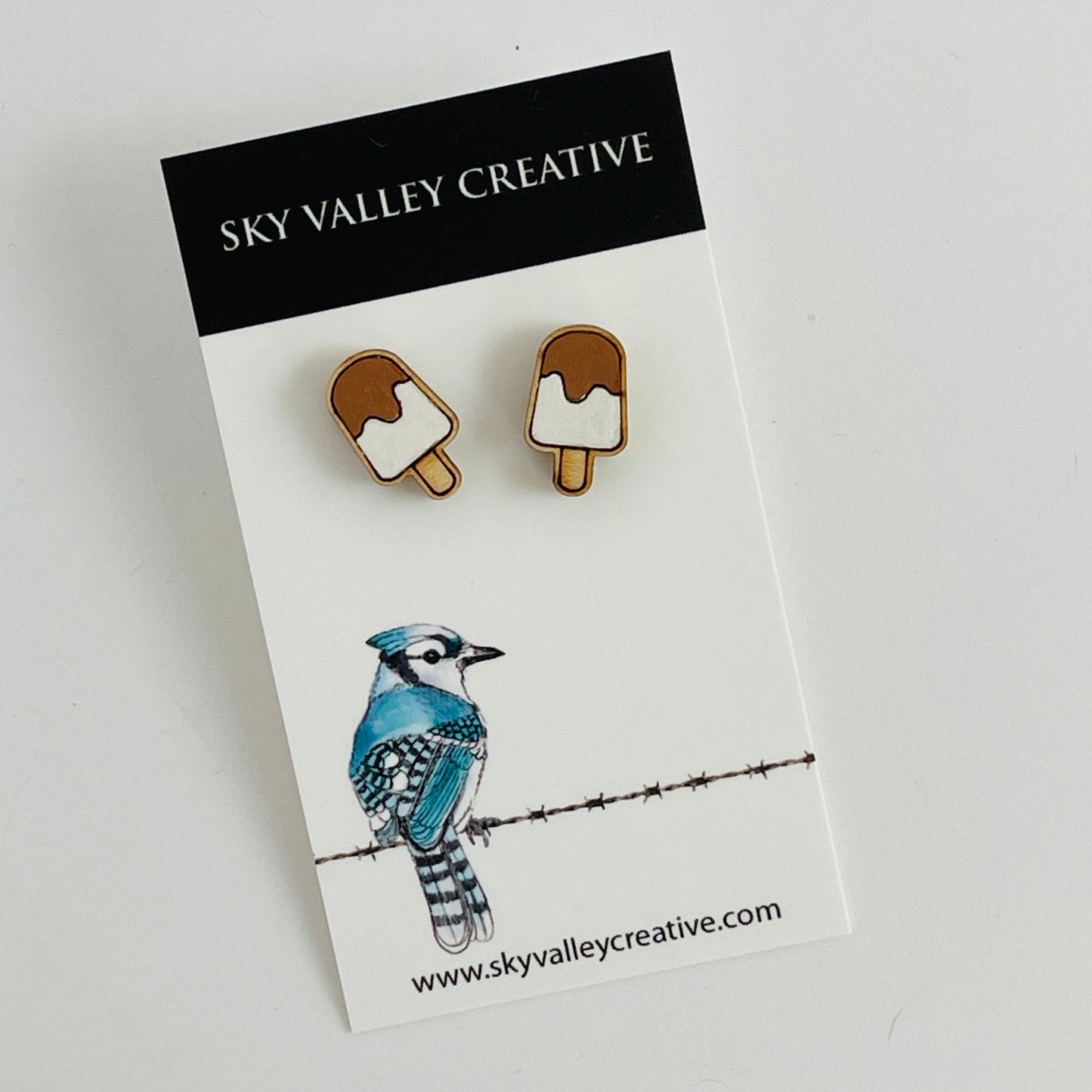 Ice Cream Bar Post Earrings