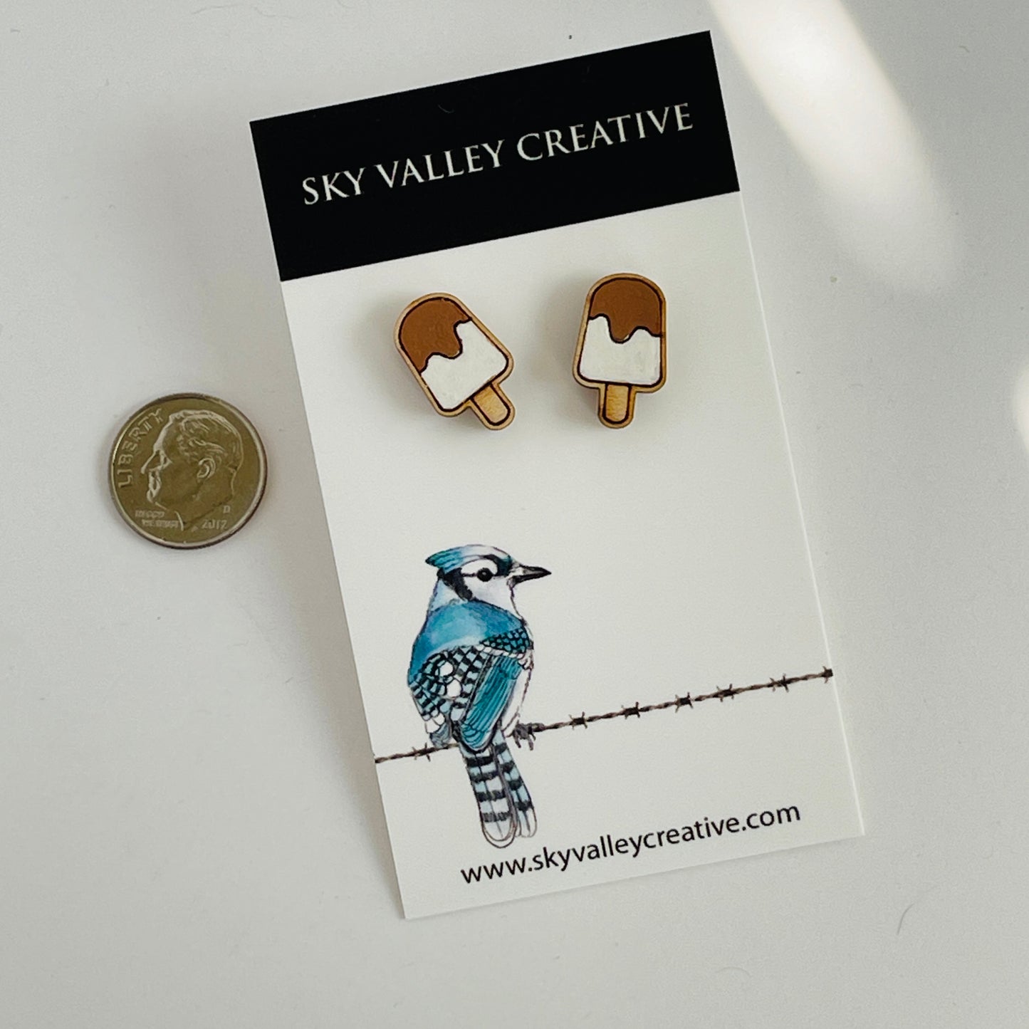 Ice Cream Bar Post Earrings