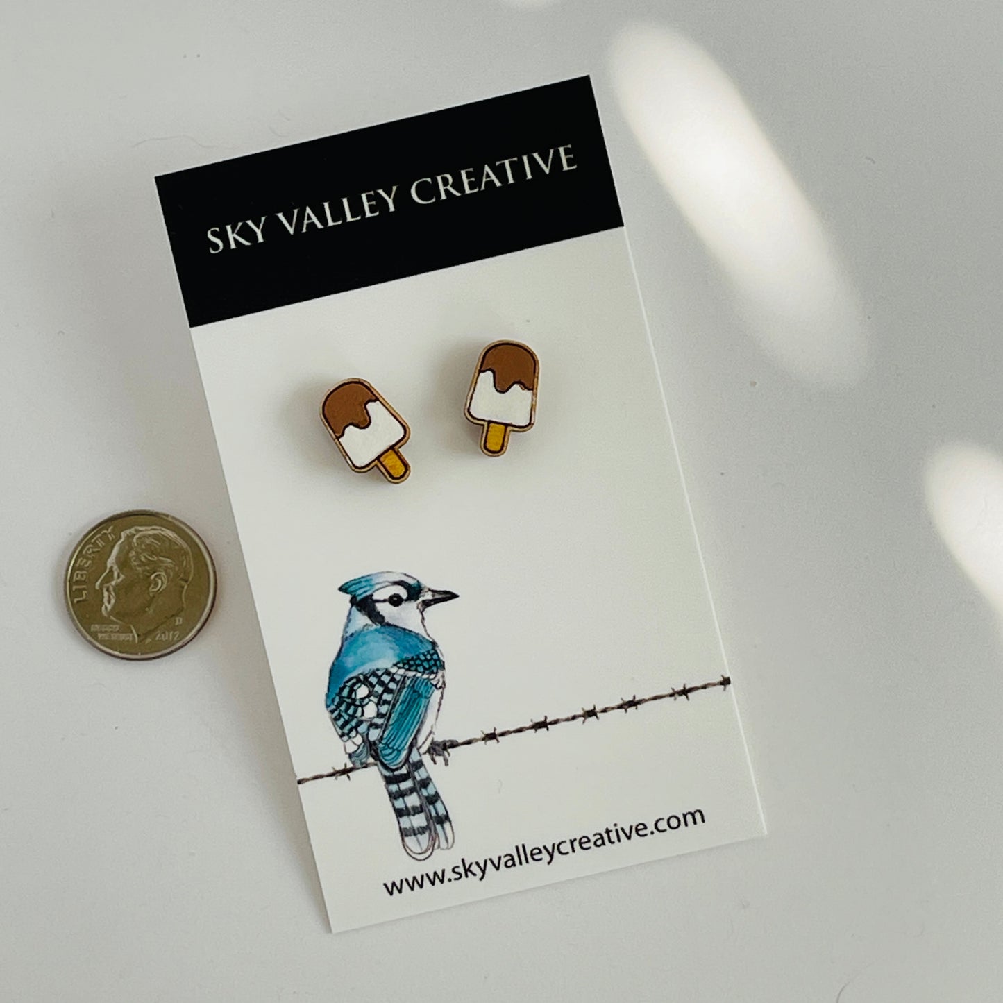 Ice Cream Bar Post Earrings