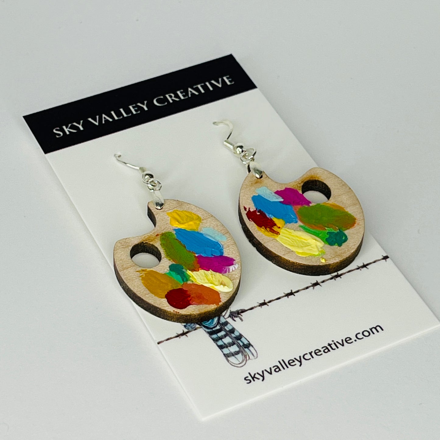 Painter Palette Earrings - Summer
