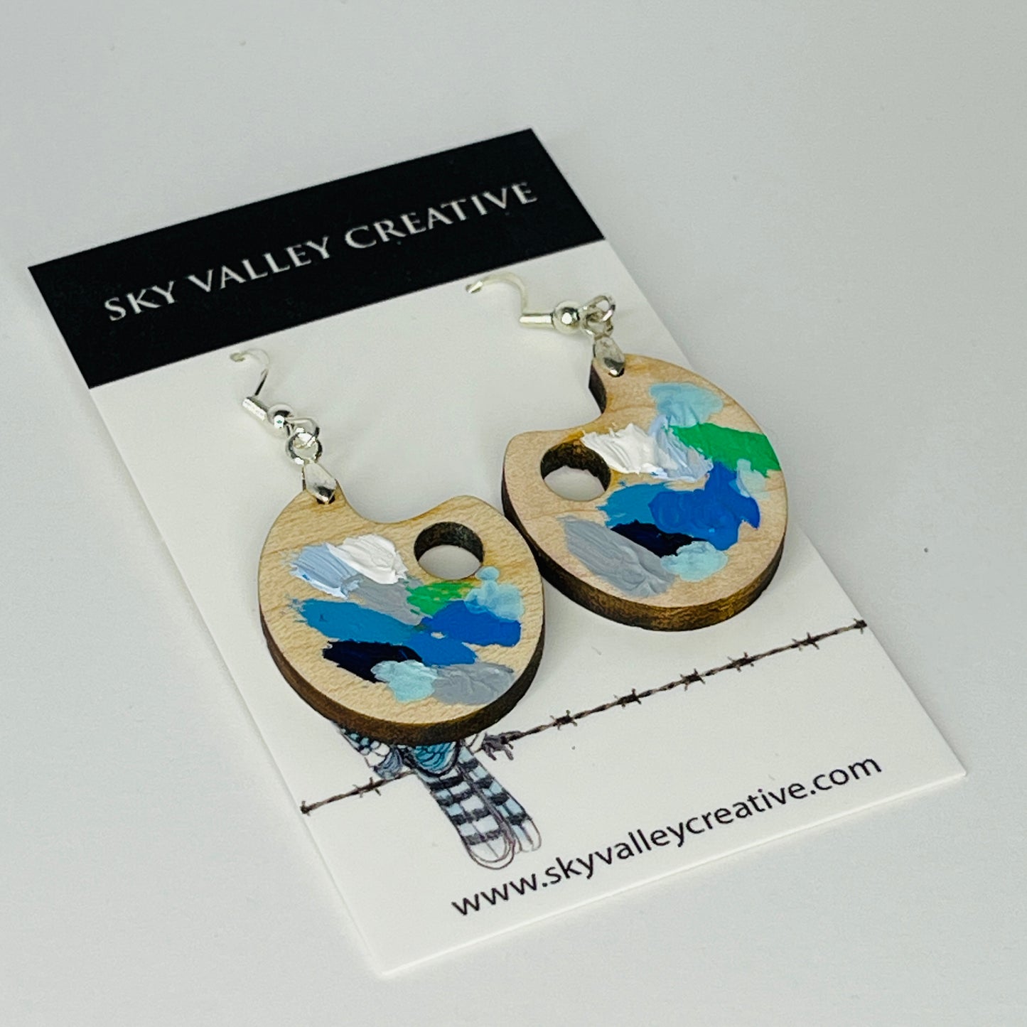 Painter Palette Earrings - Winter