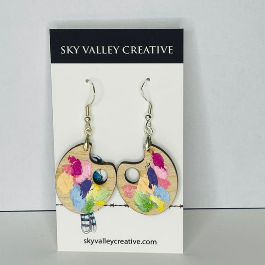 Painter Palette Earrings - Spring