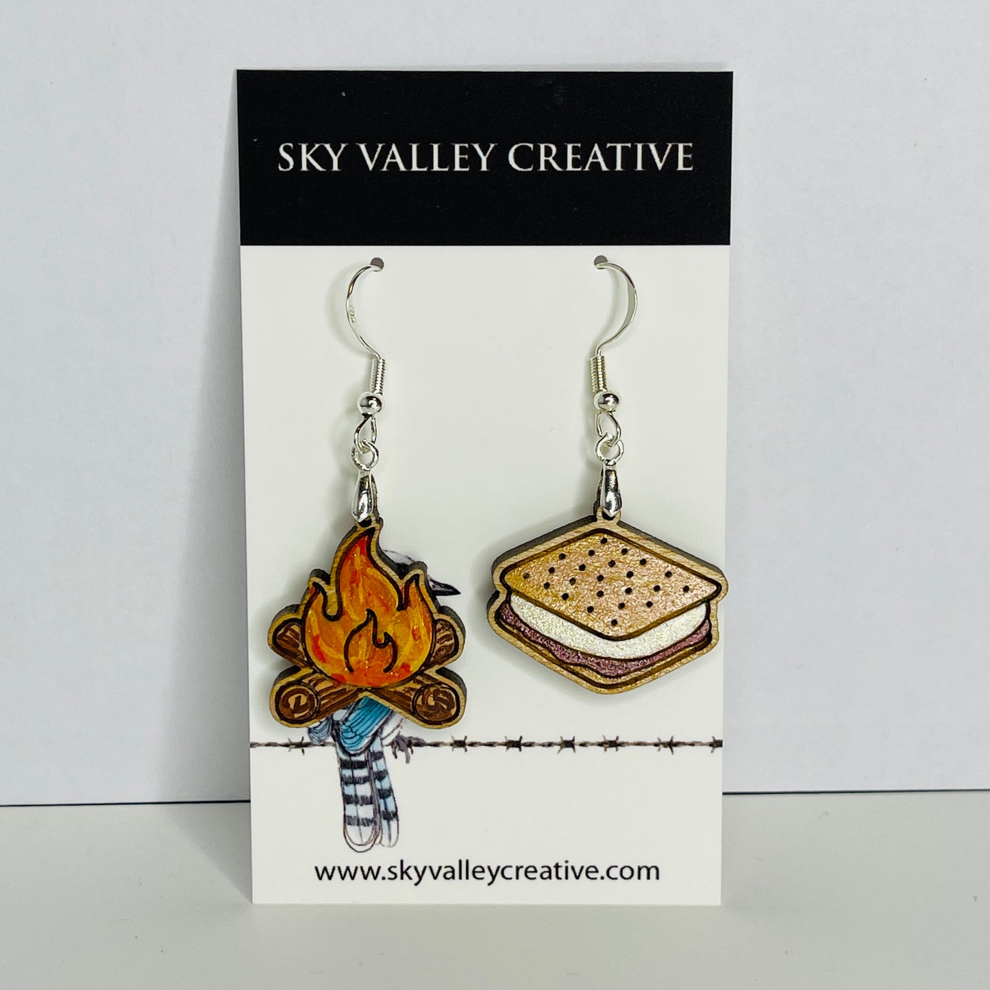 S'more and Campfire Earrings