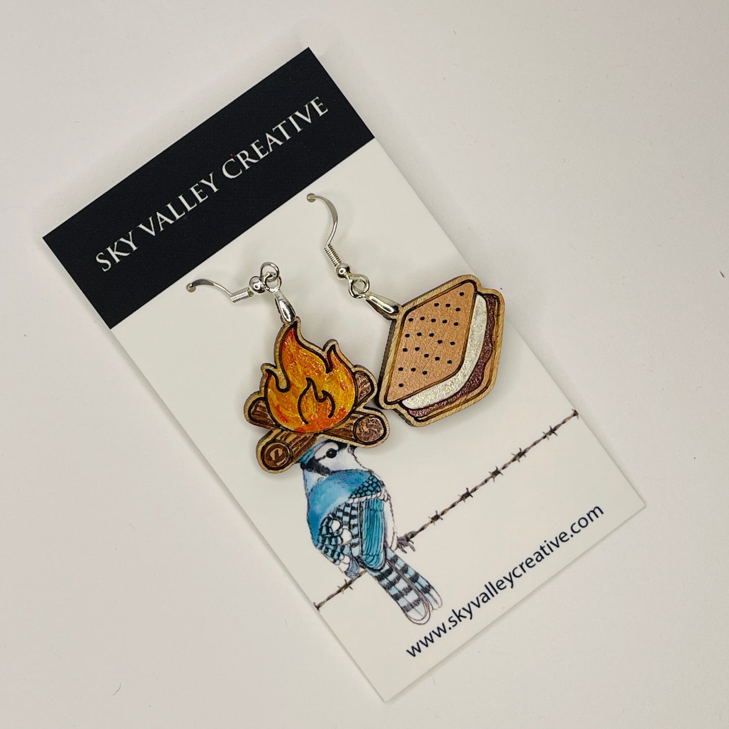 S'more and Campfire Earrings
