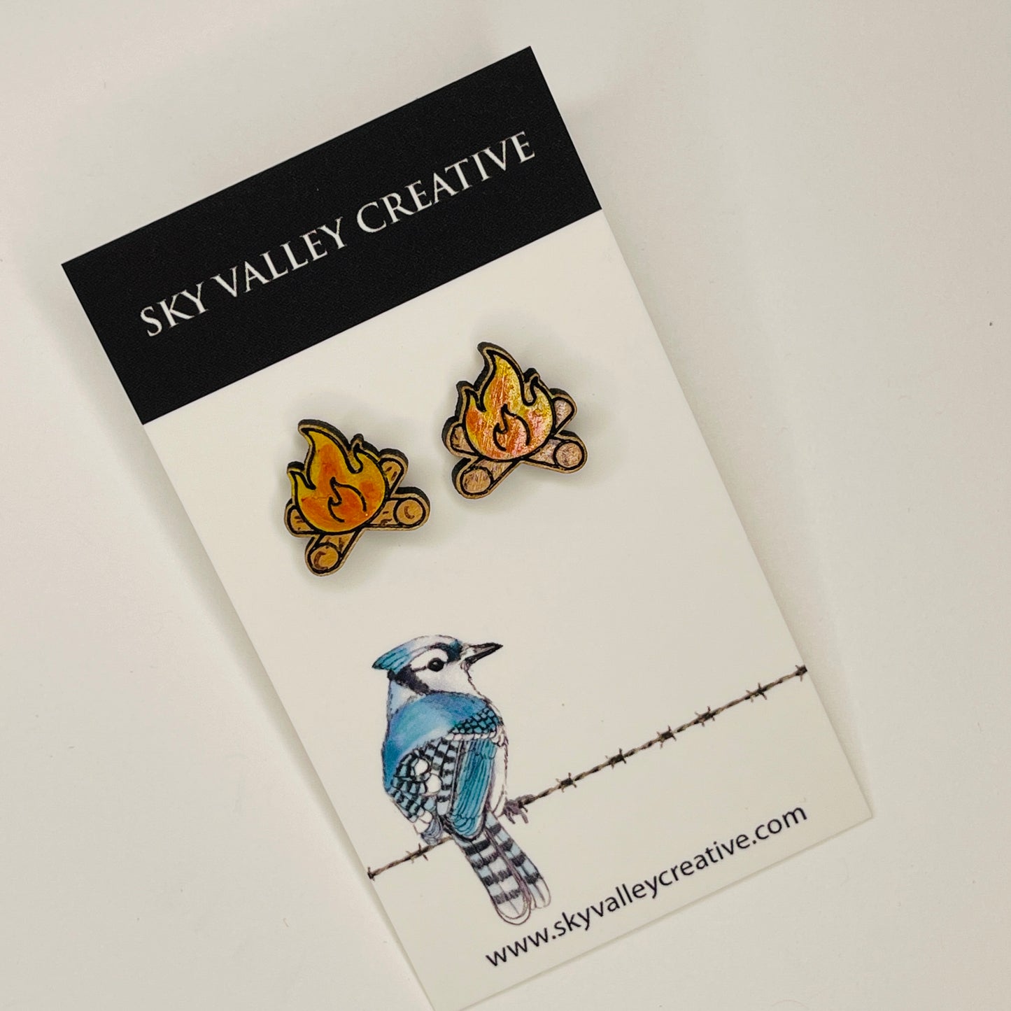 Campfire Post Earrings