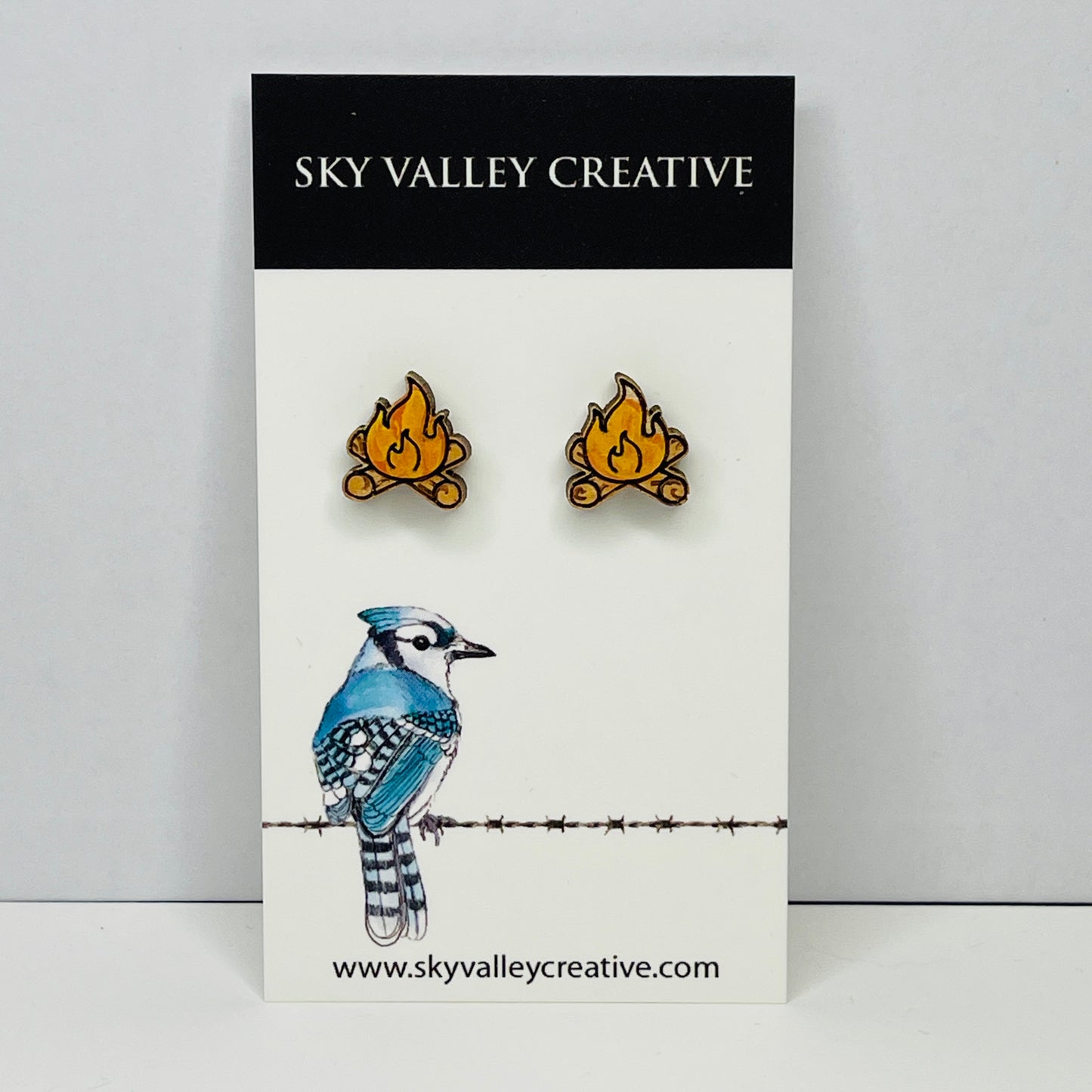 Campfire Post Earrings