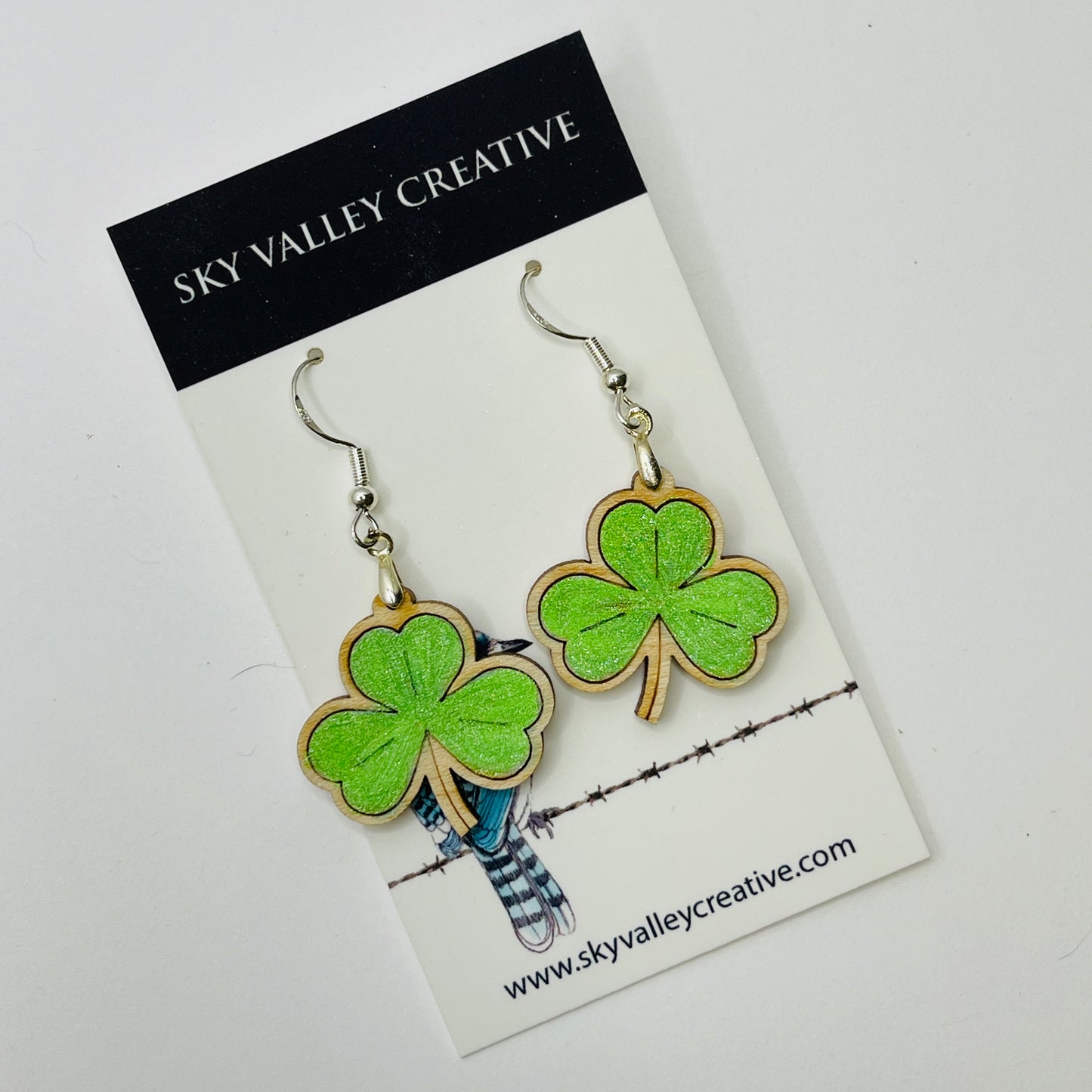 St Patrick's Day - Clover Earrings
