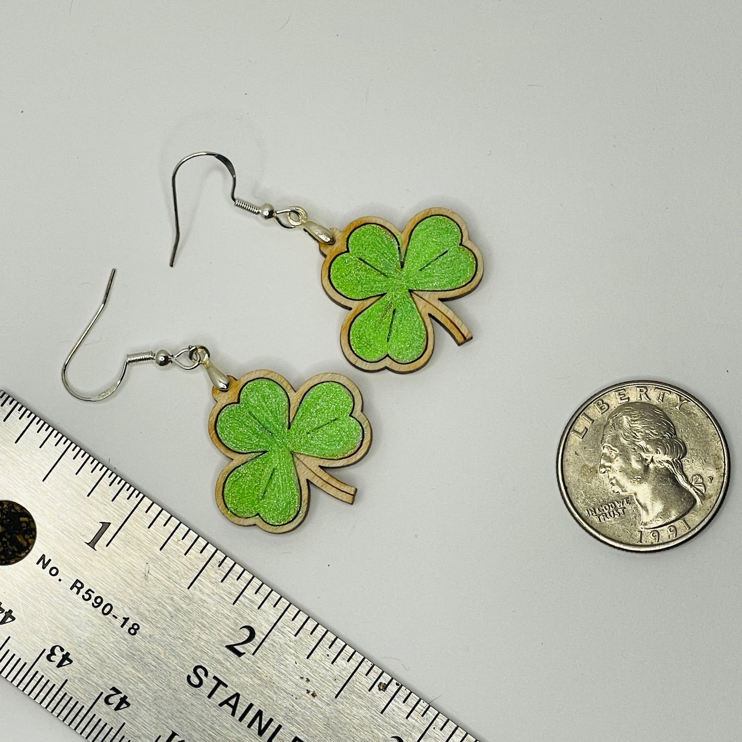 St Patrick's Day - Clover Earrings