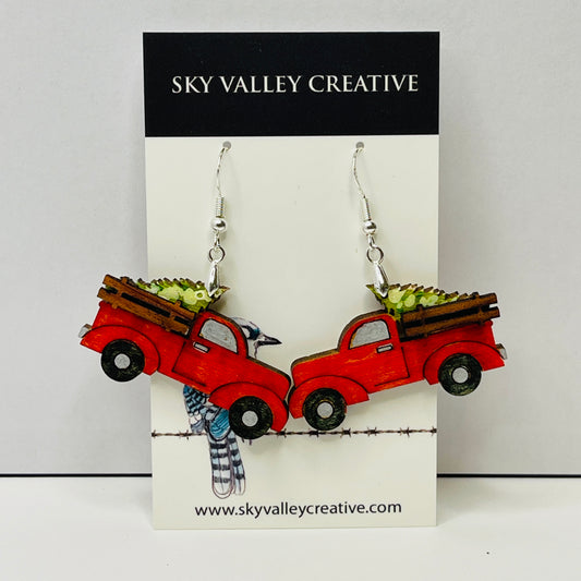 Christmas Truck Earrings