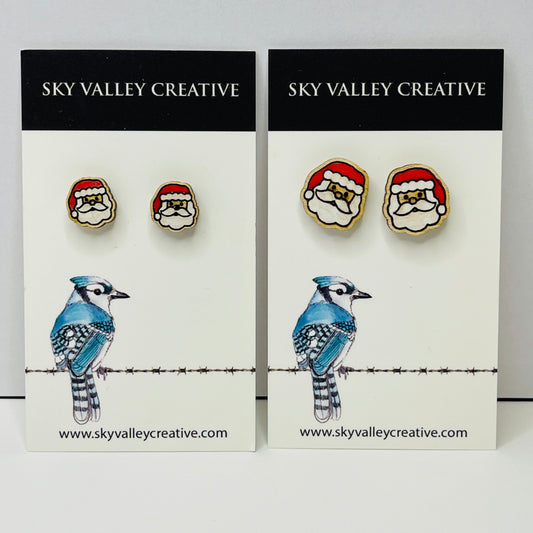 Santa Post Earrings