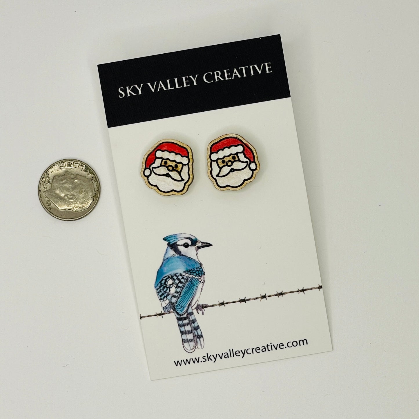 Santa Post Earrings