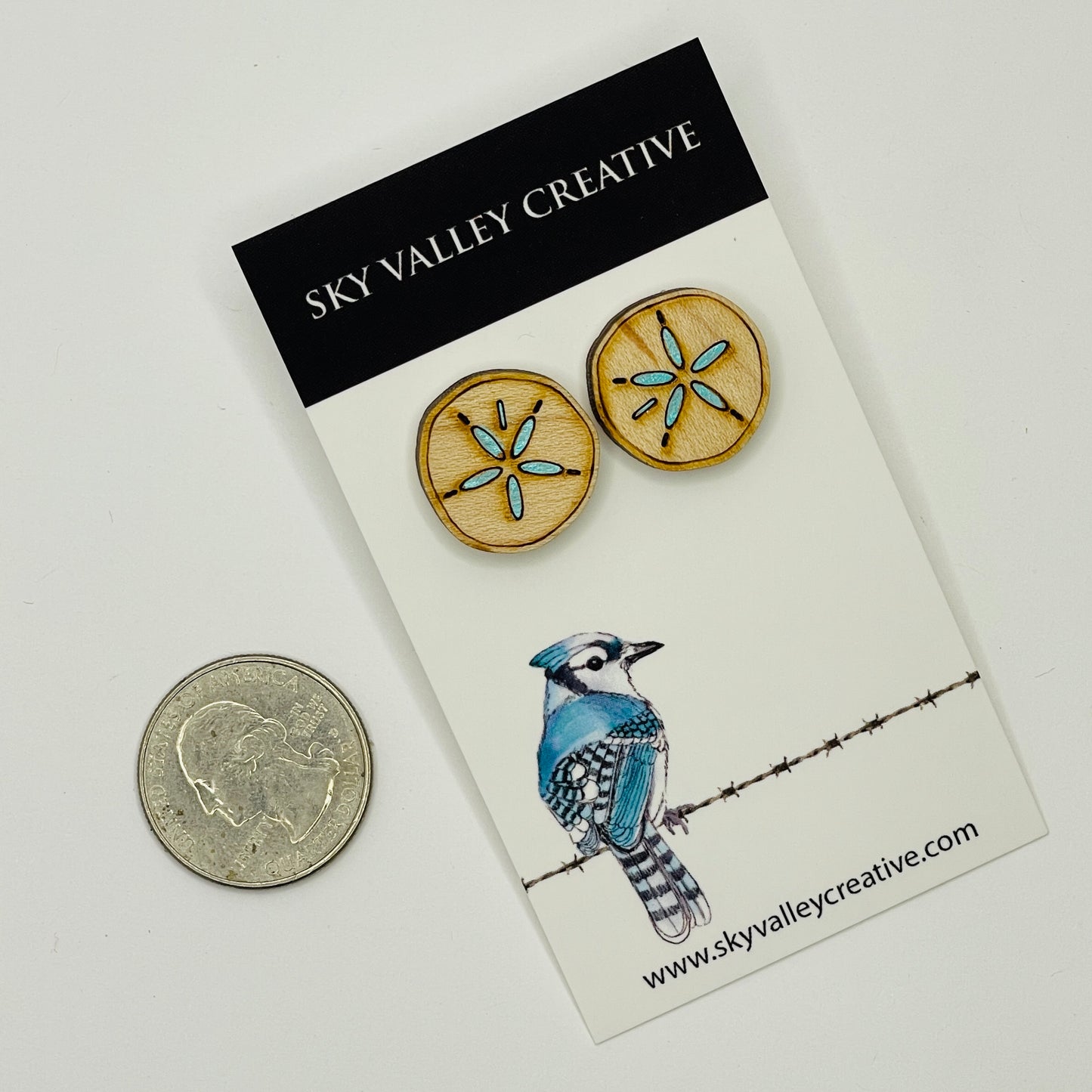 Sand Dollar Post Earrings