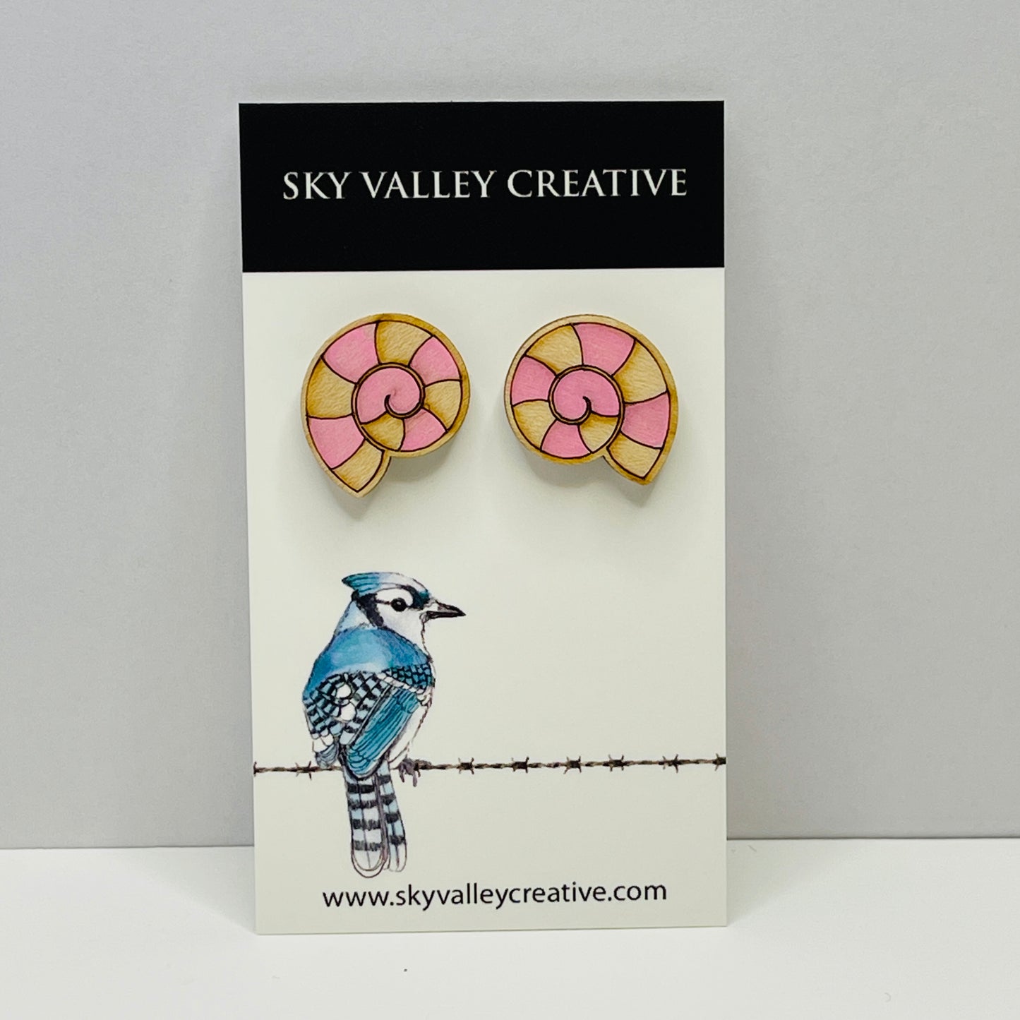 Spiral Shells Post Earrings