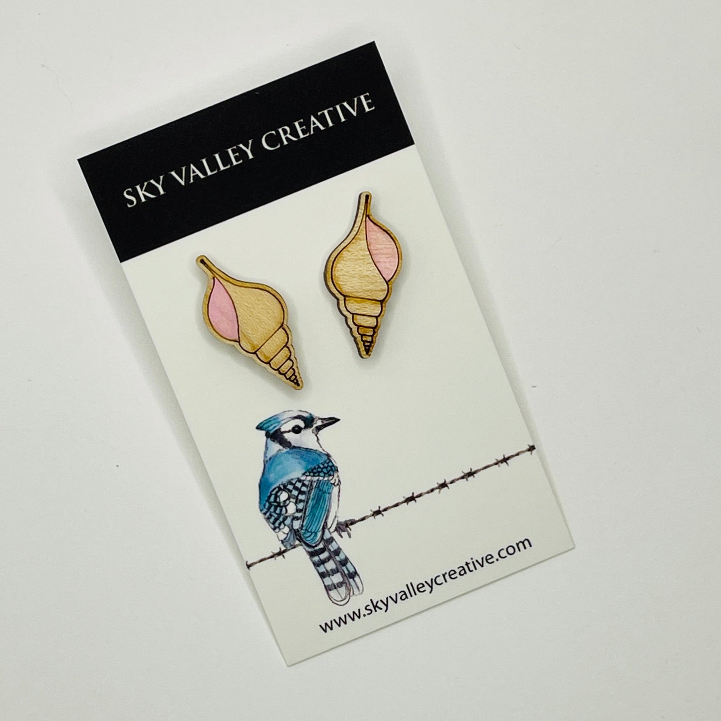 Seashell Post Earrings