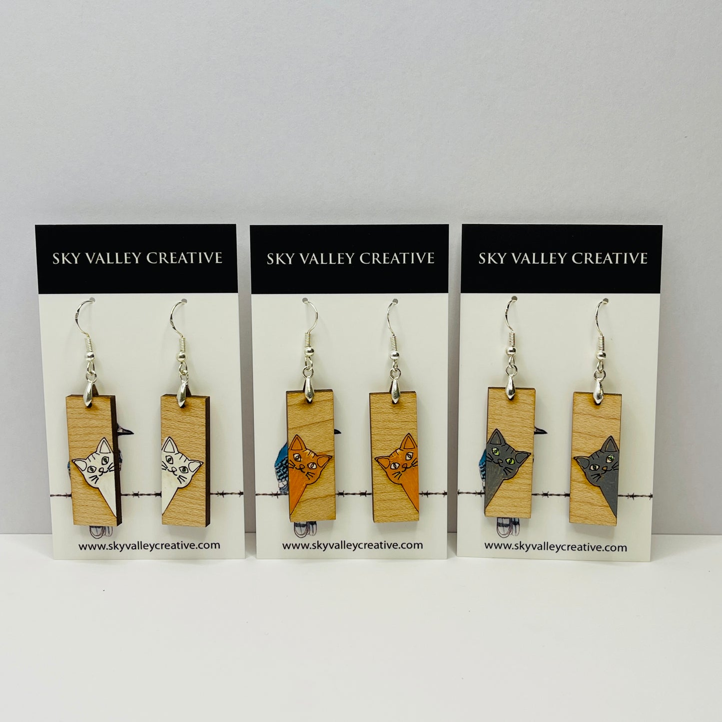 Cat Dangle Earrings