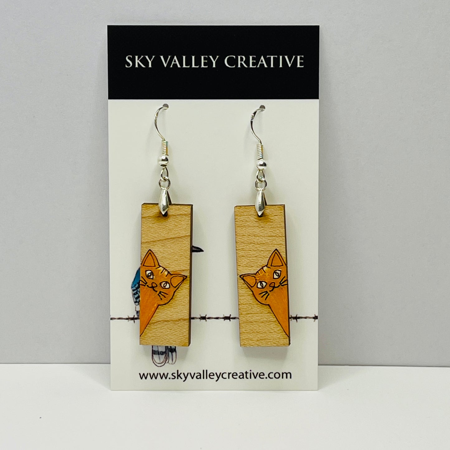 Cat Dangle Earrings