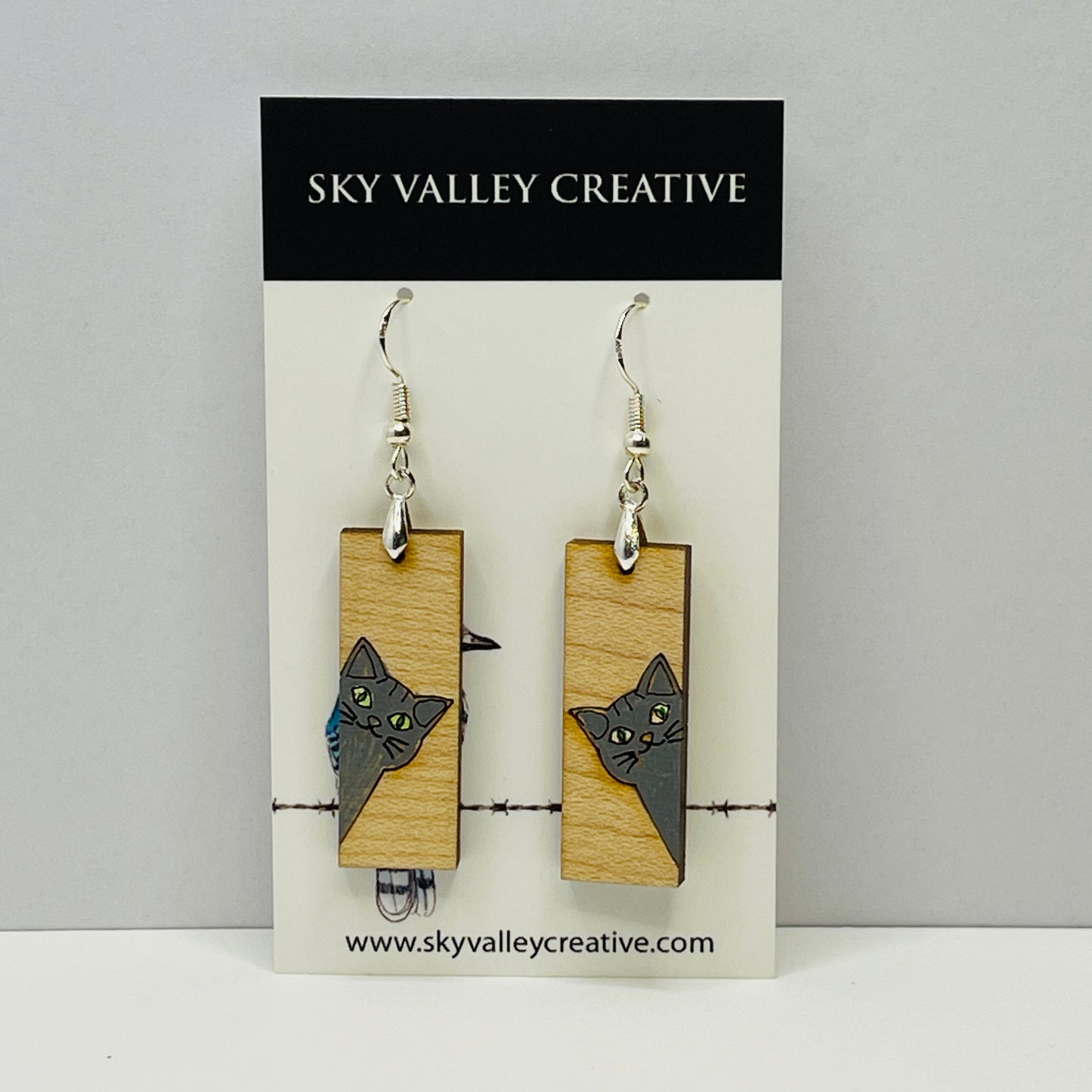 Cat Dangle Earrings