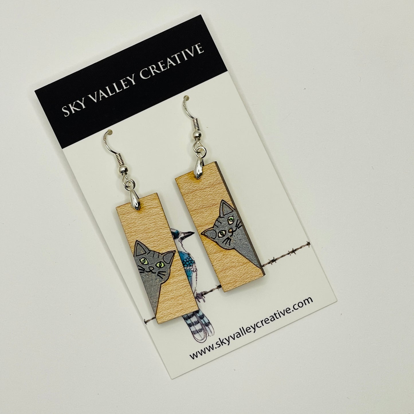 Cat Dangle Earrings