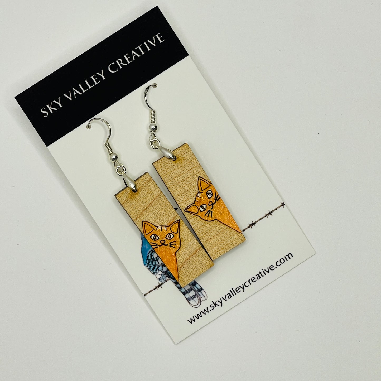 Cat Dangle Earrings