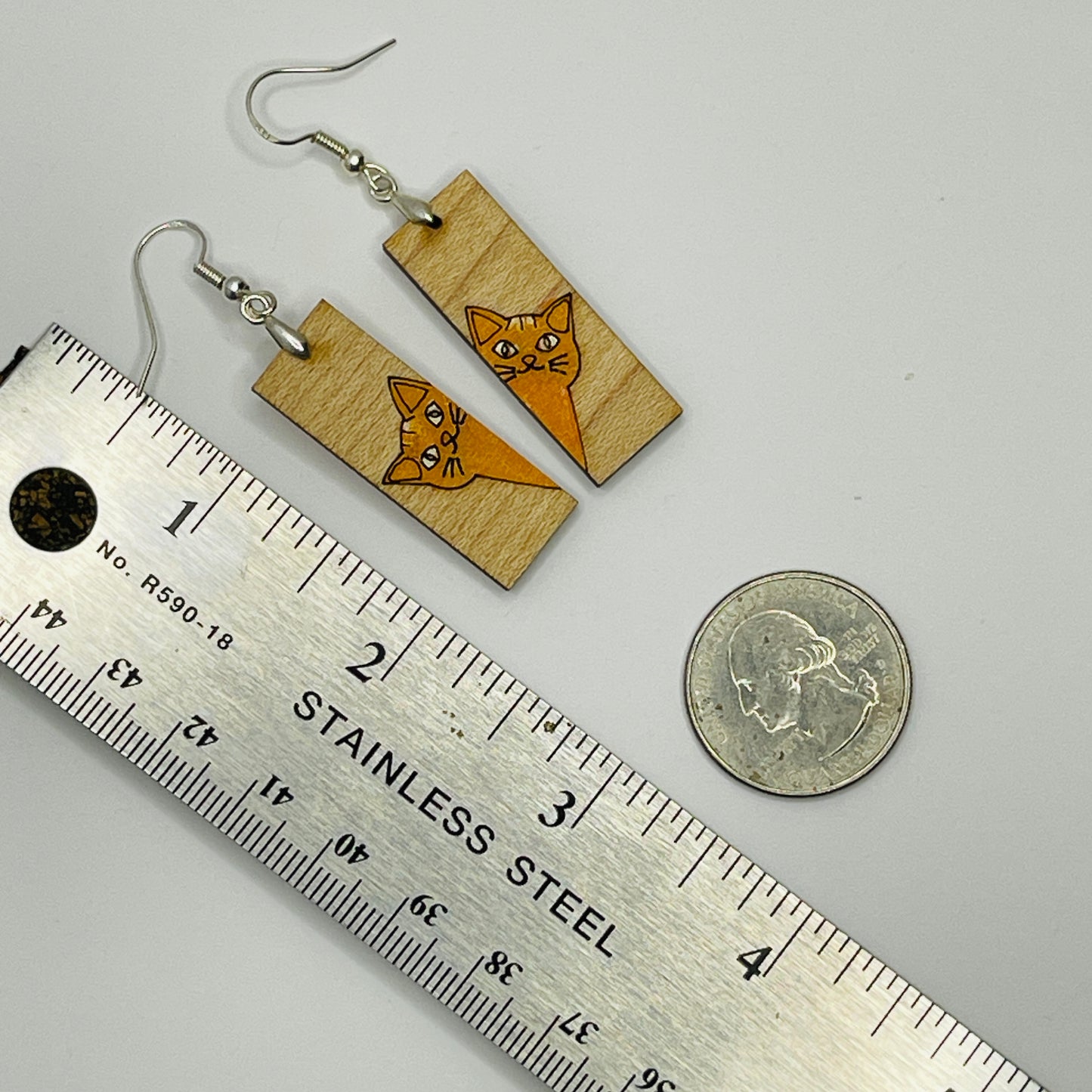 Cat Dangle Earrings