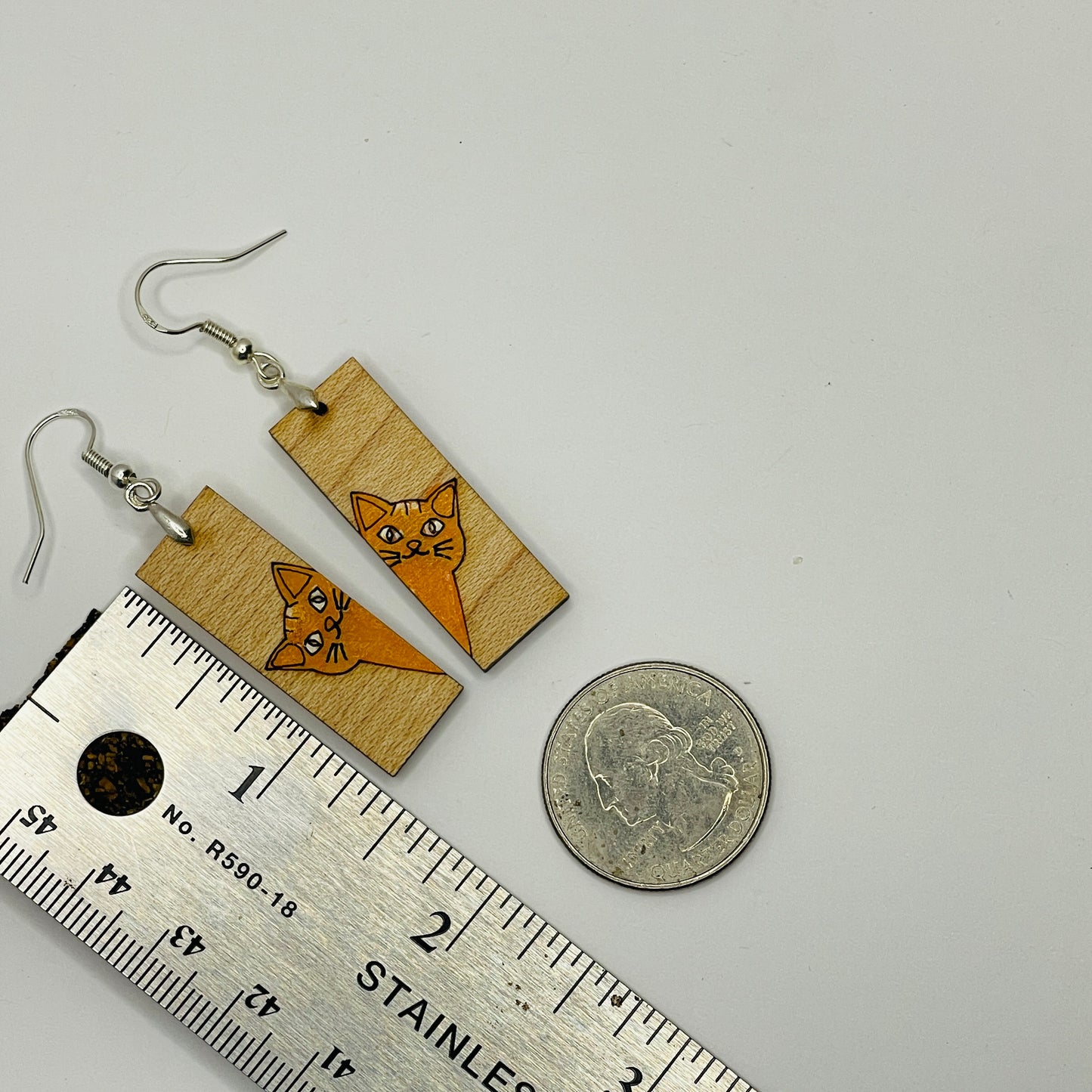 Cat Dangle Earrings