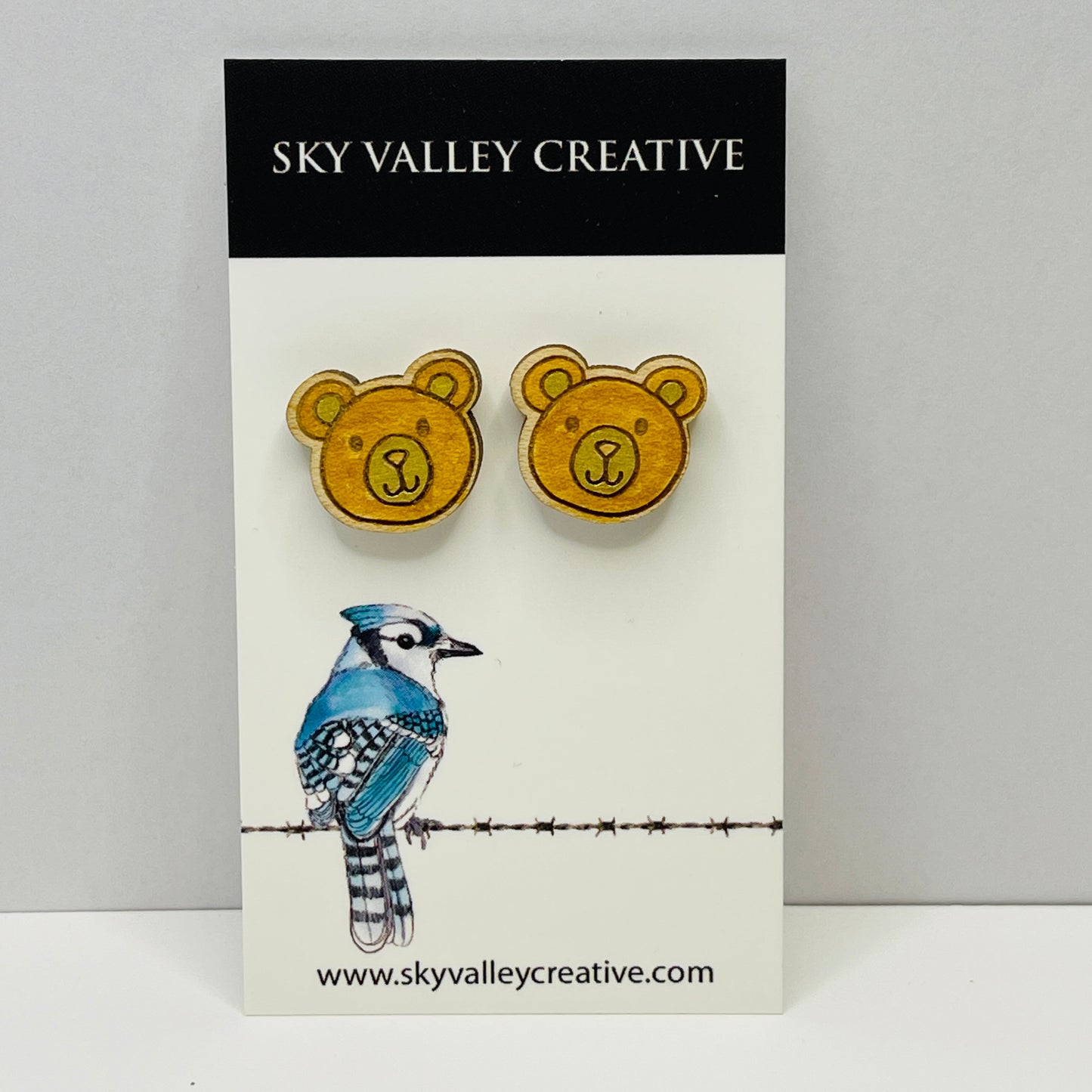 Bear Post Earrings