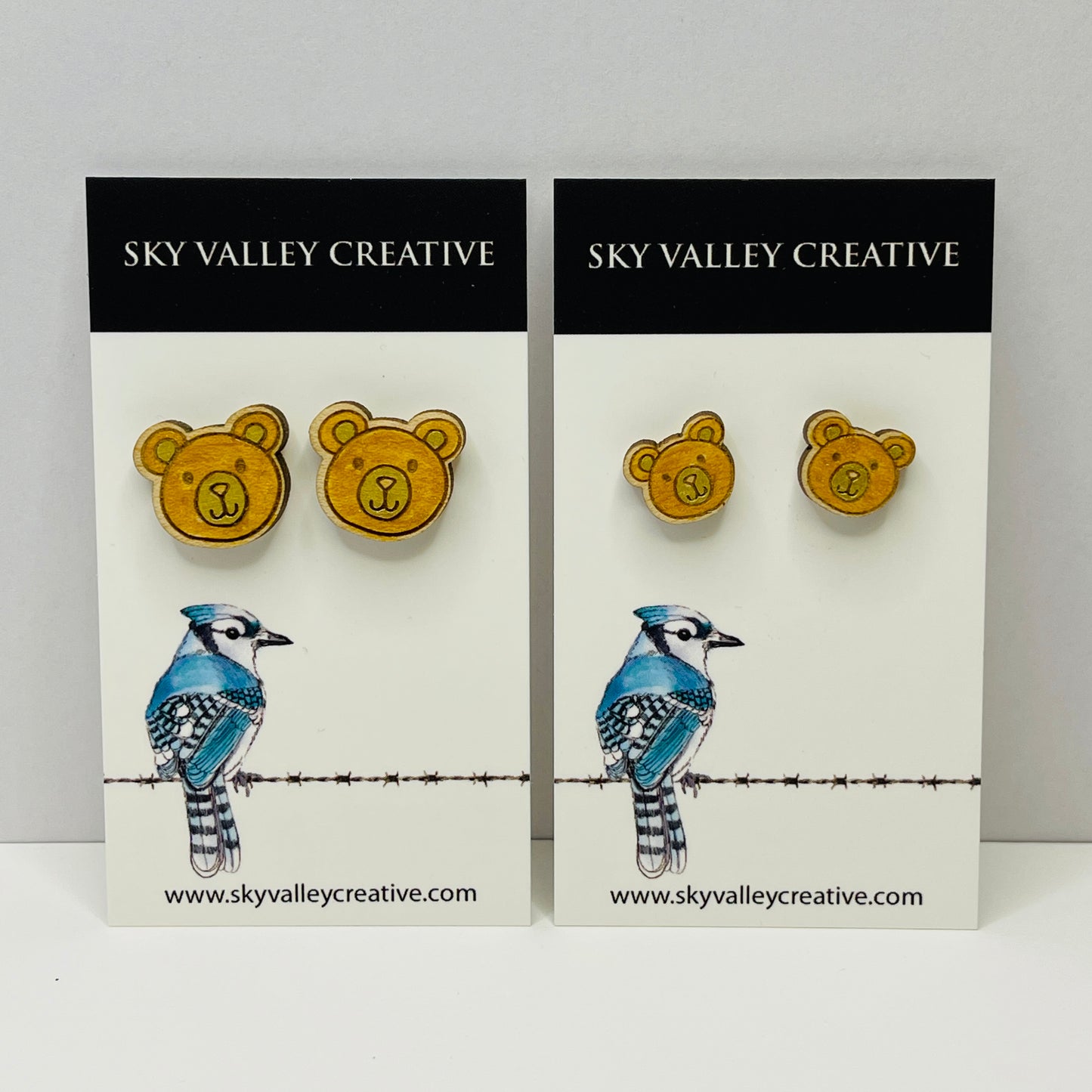 Bear Post Earrings