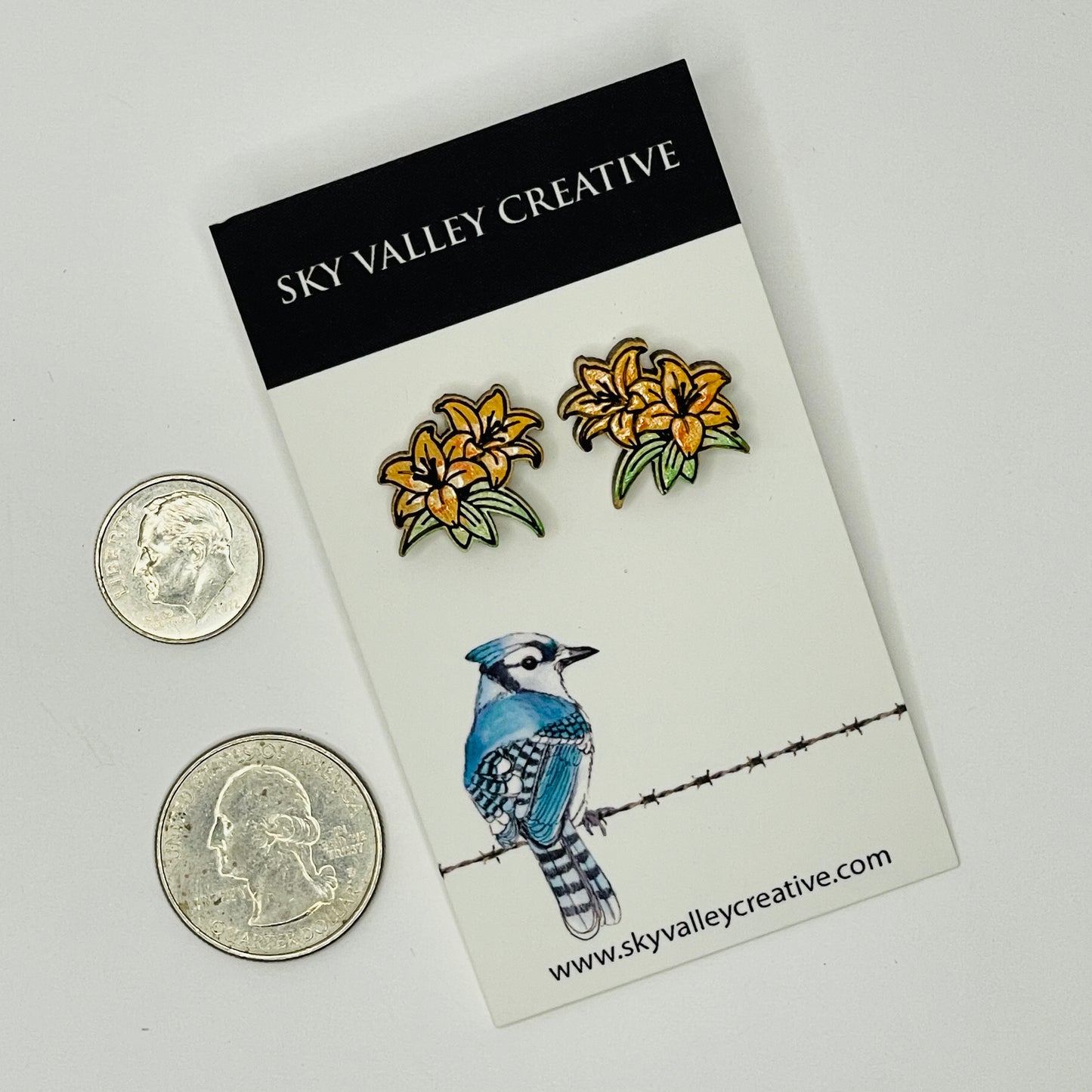 Tiger Lily Post Earrings