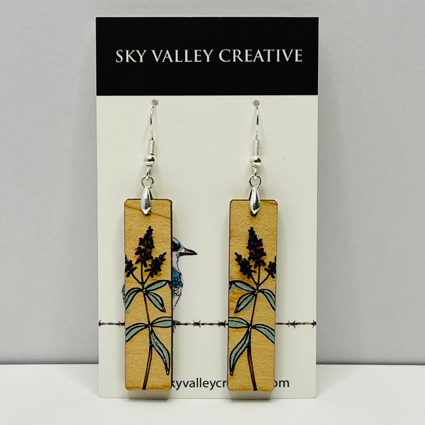 Lupin Flower Dangle Earrings