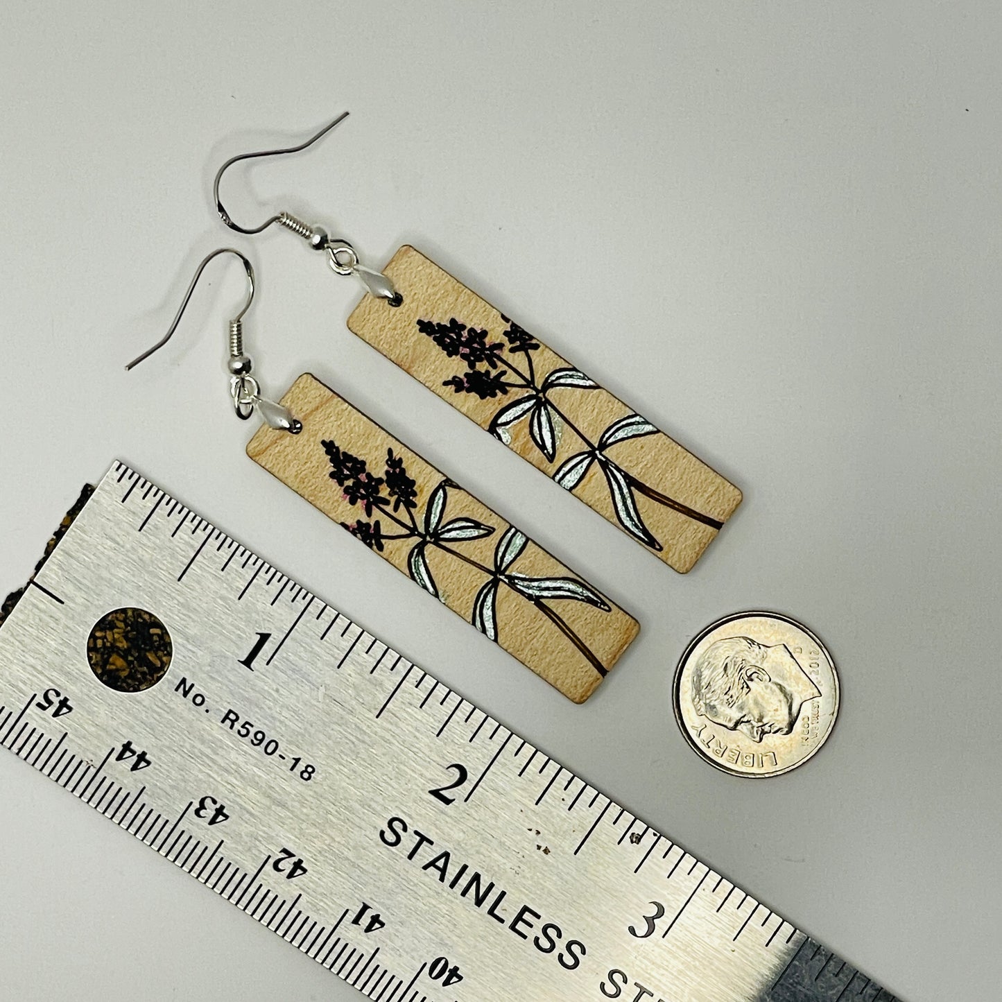 Lupin Flower Dangle Earrings