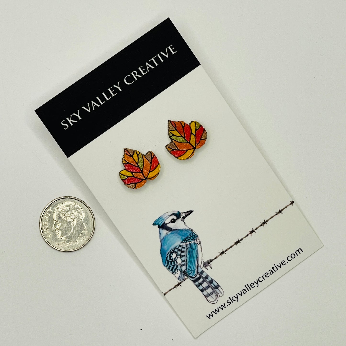 Maple Leaf Post Earrings