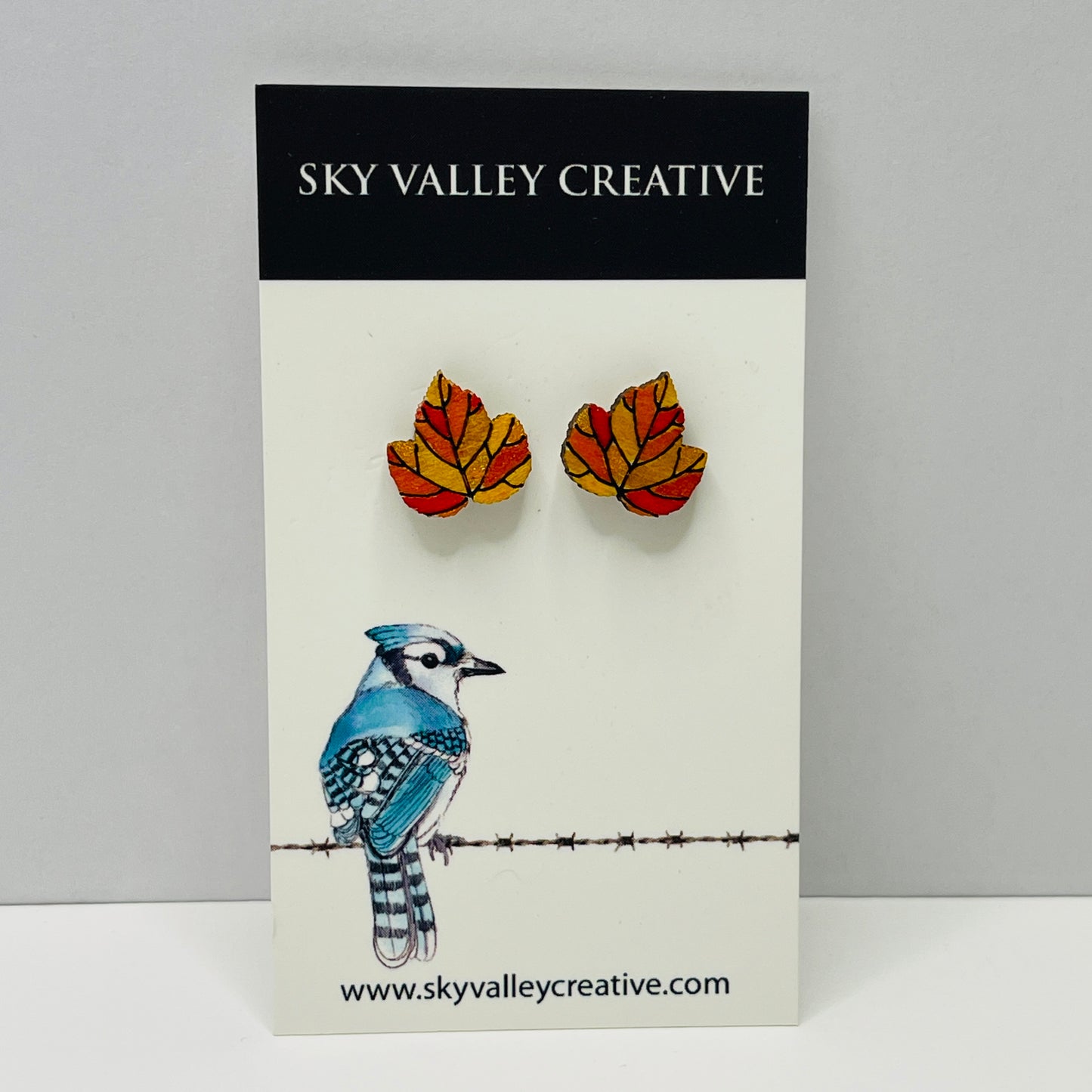 Maple Leaf Post Earrings
