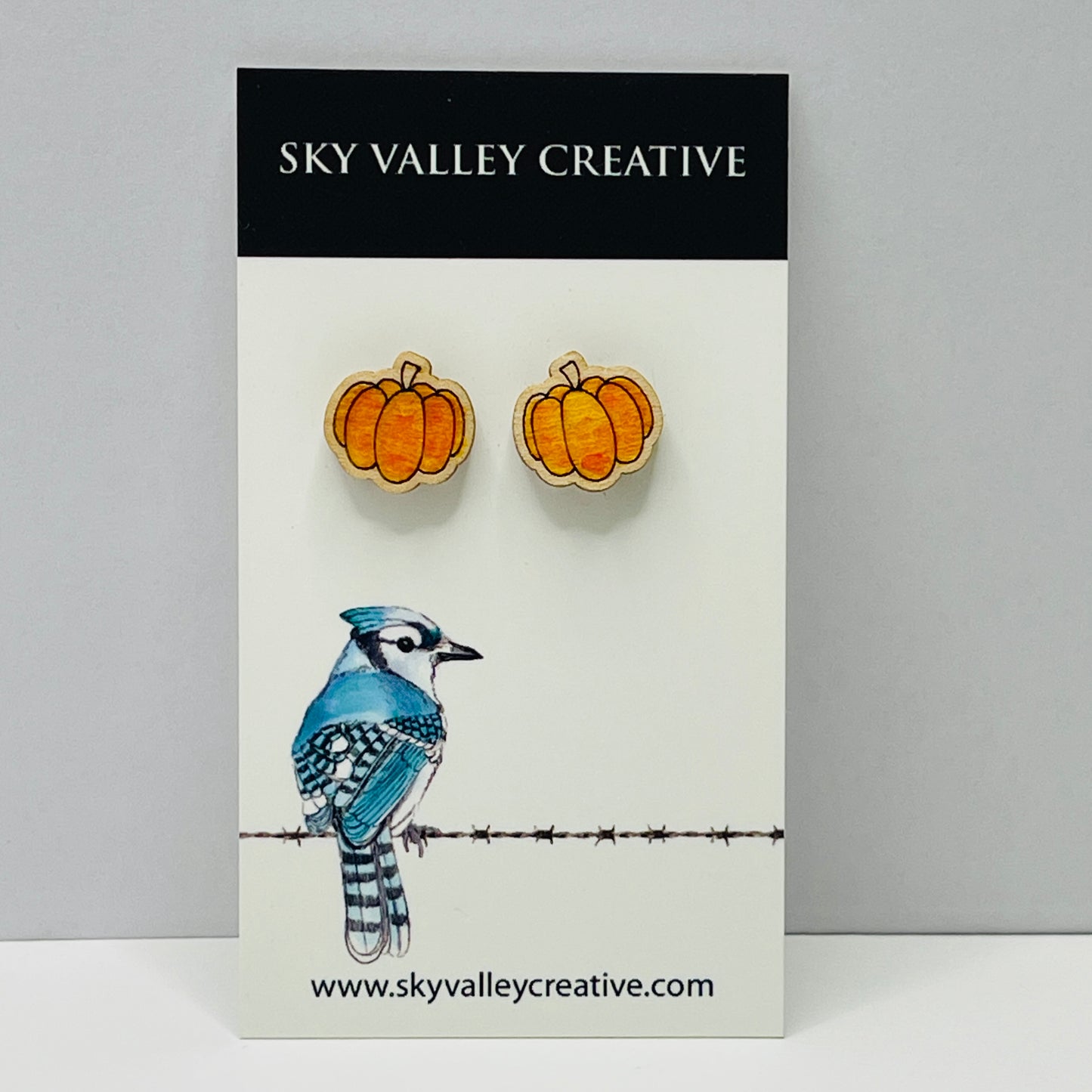 Pumpkin Post Earrings