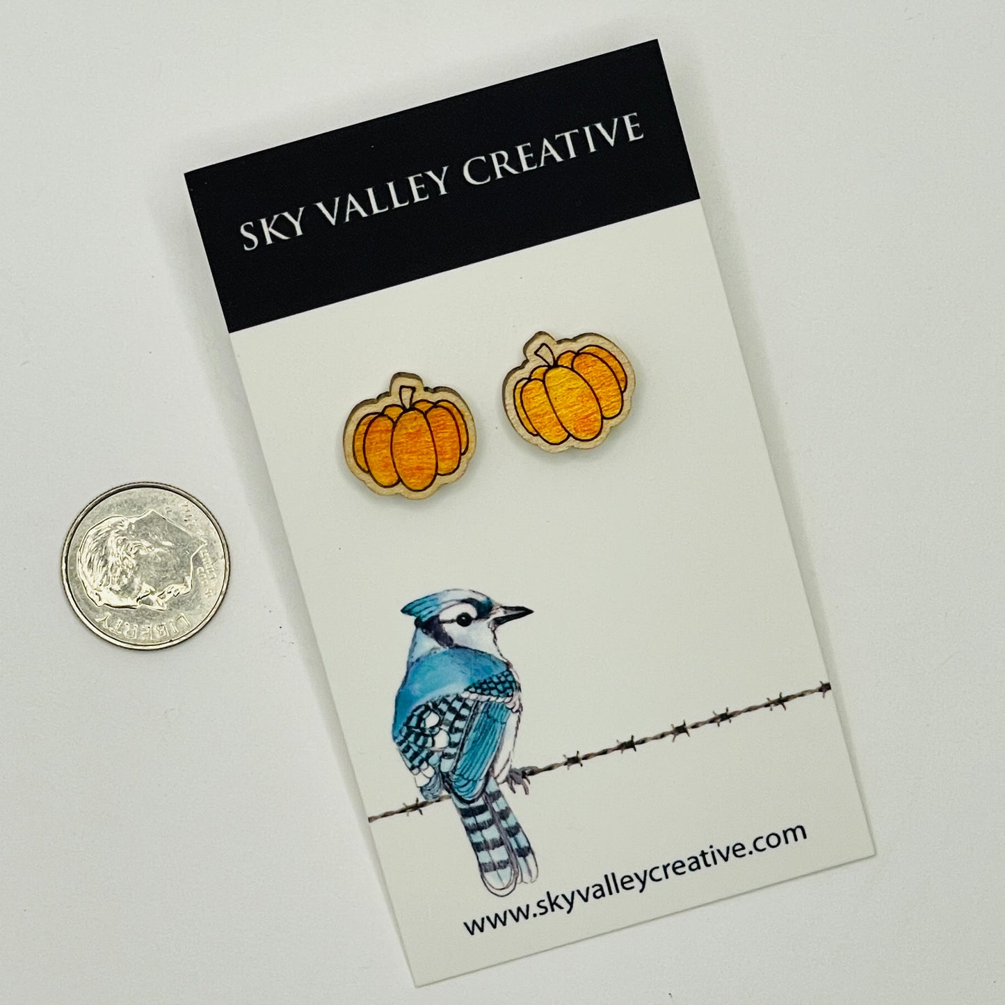 Pumpkin Post Earrings