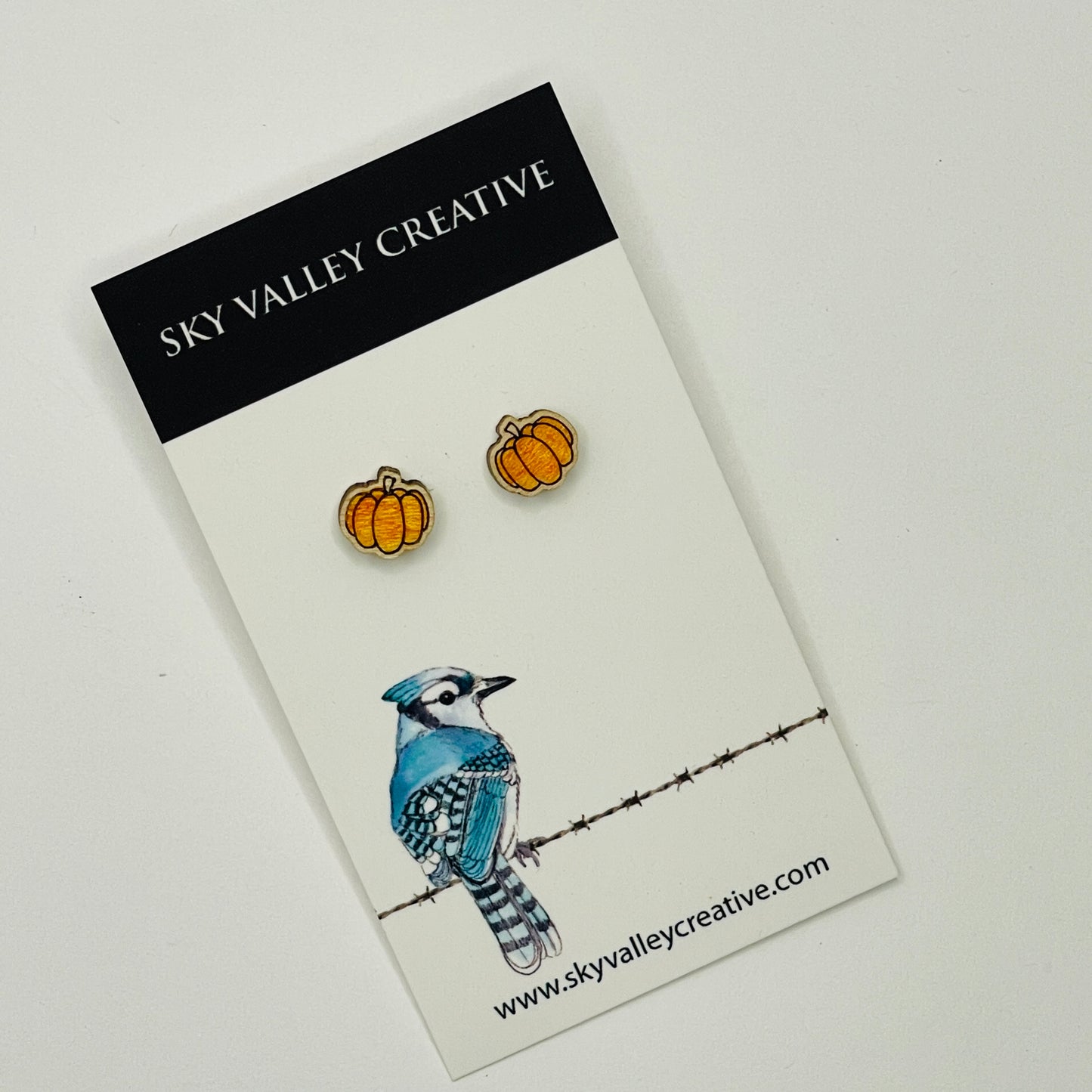 Pumpkin Post Earrings