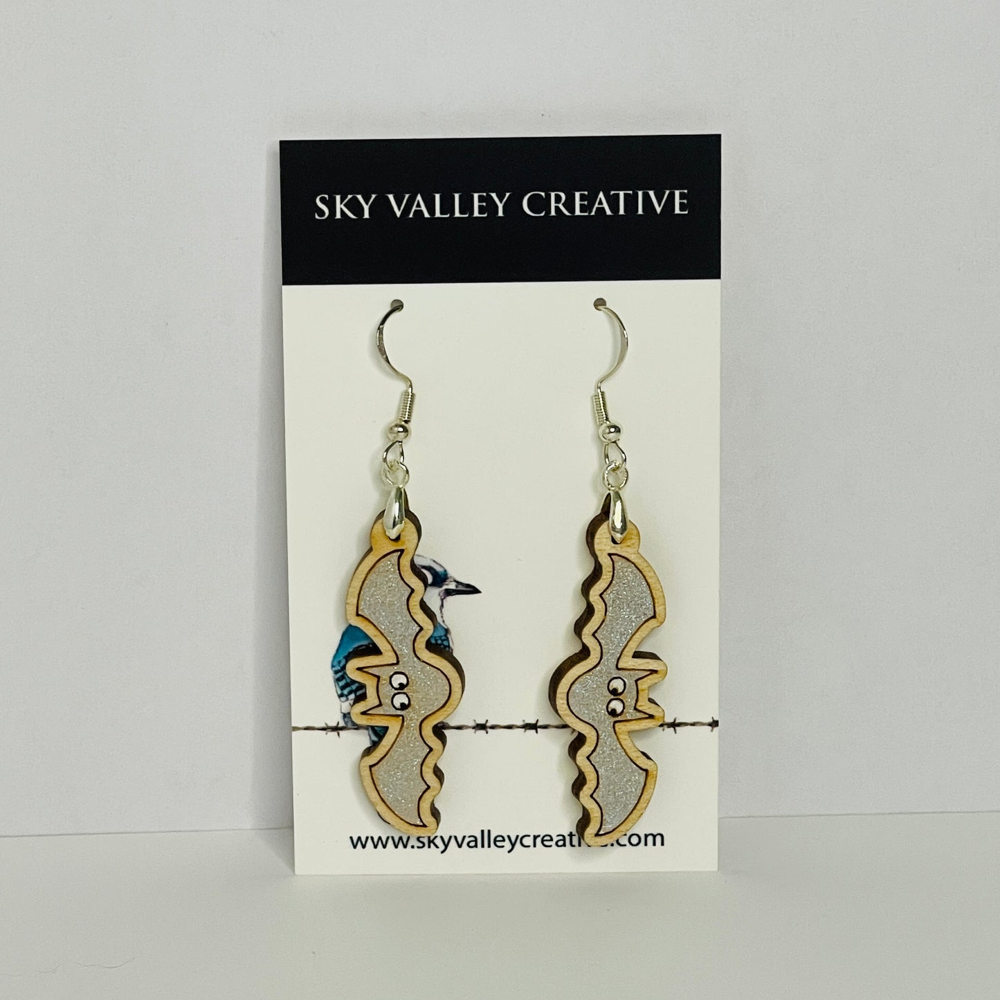 Halloween Bat Dangle Earrings