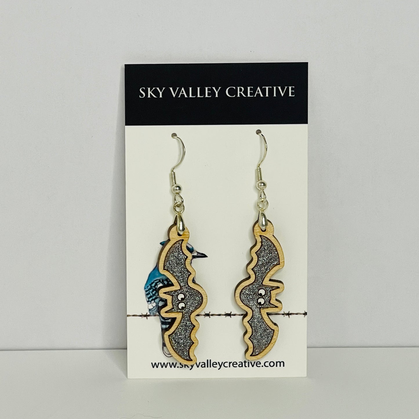 Halloween Bat Dangle Earrings