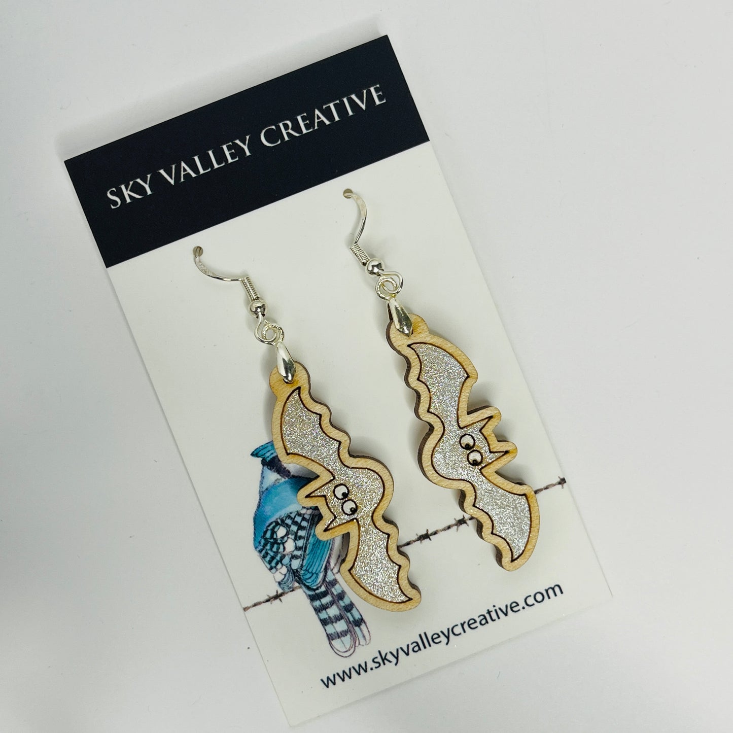 Halloween Bat Dangle Earrings