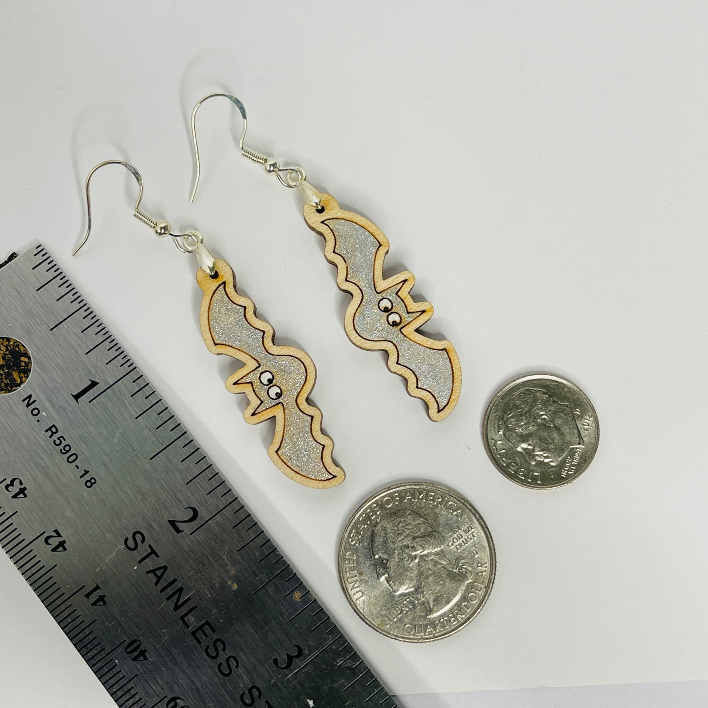 Halloween Bat Dangle Earrings