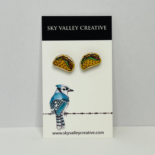 Taco Post Earrings