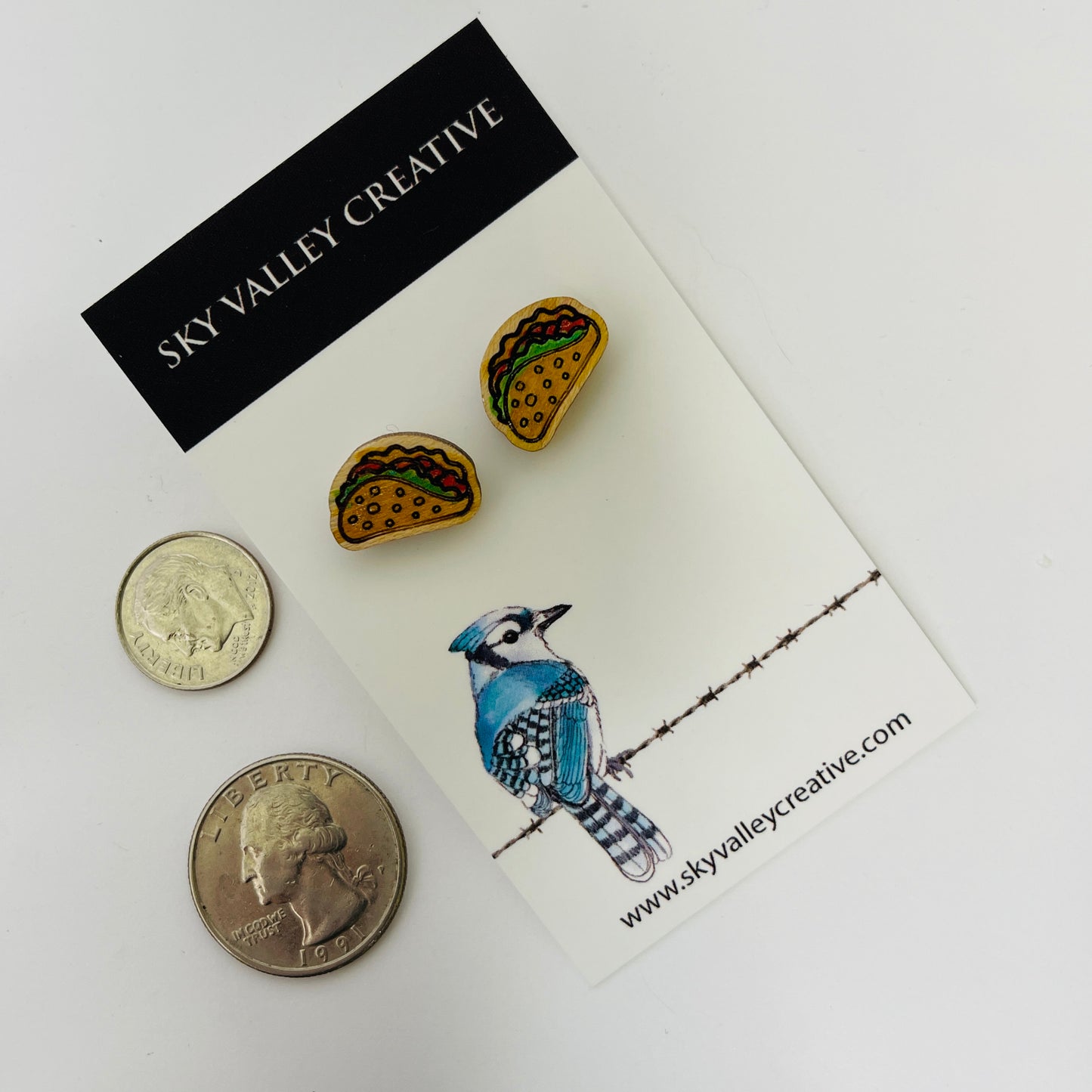 Taco Post Earrings