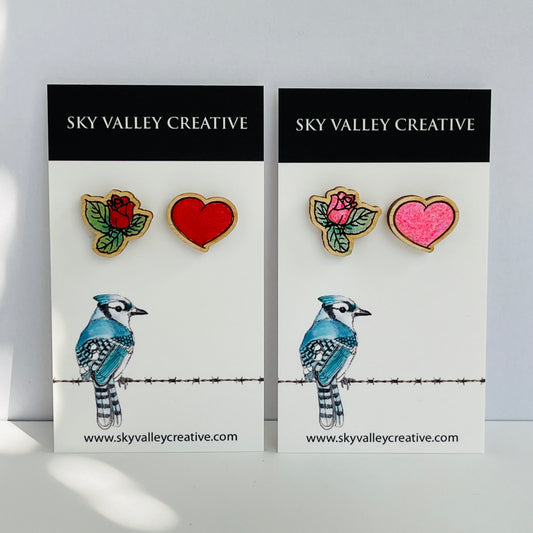 Heart and Rose Valentines Day Posts